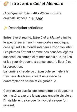 Prix 280€